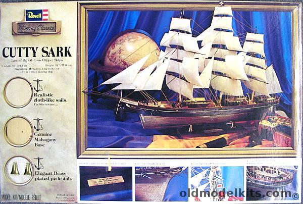 Revell 1/96 Cutty Sark Museum Classics - Special Edition With Wood Base / Brass Pedestals / Cloth-Like Sails, H393 plastic model kit